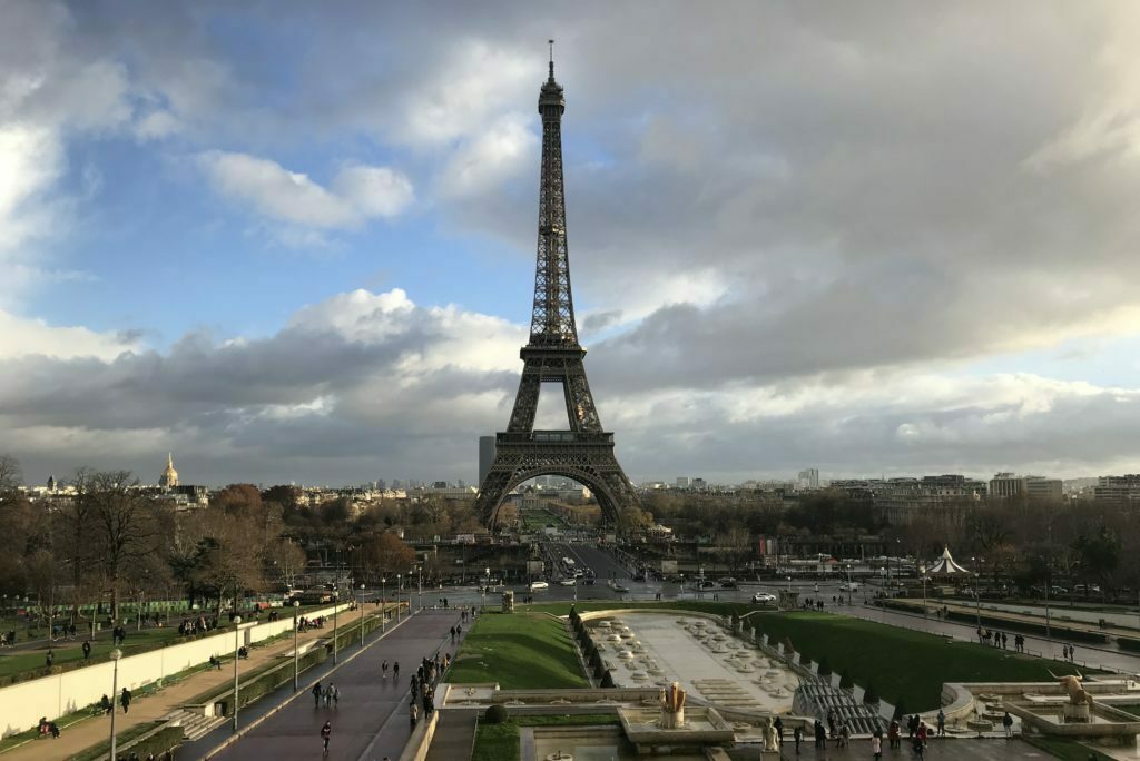 Viatas de la TOrre Eiffel desde Trocadero en un viaje a París